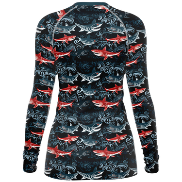 Chokefish™ Long Sleeve Rashguard Marine Woman's Shirt-002